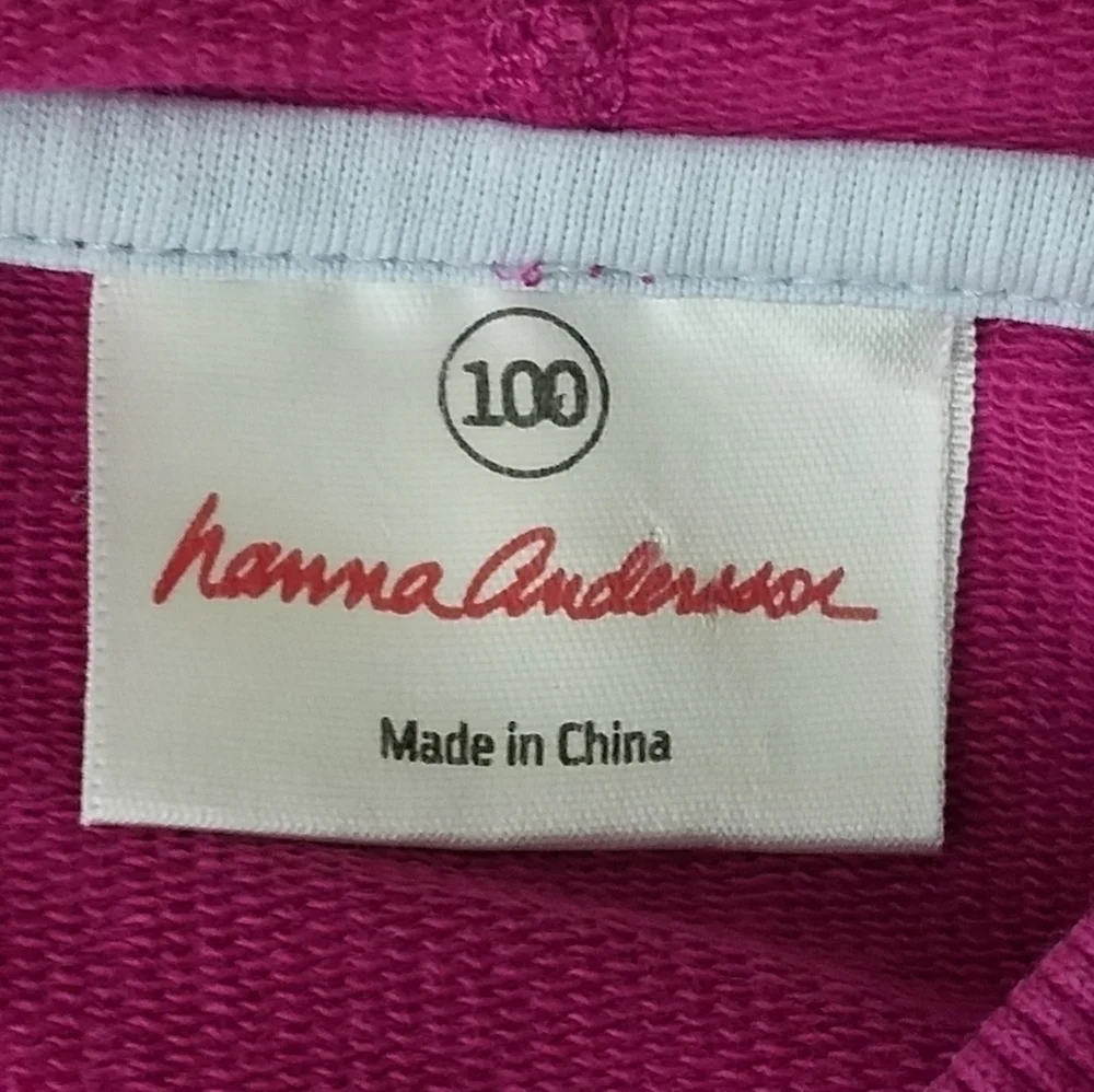 Hanna Andersson Hooded Sweater Dress 100 4
